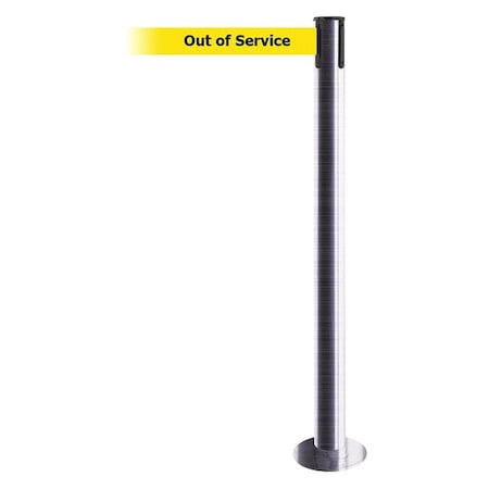 Fixed Barrier Post With Belt,7-1/2 Ft. L
