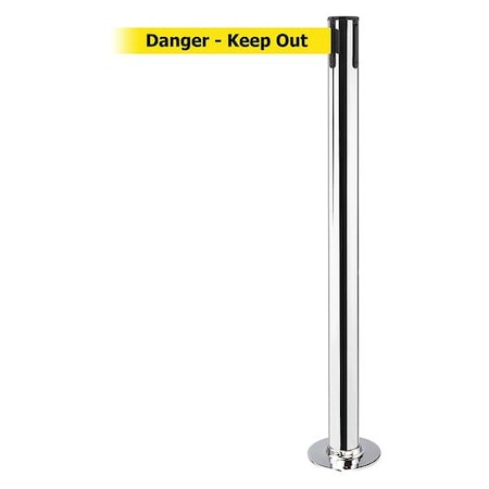 Fixed Barrier Post With Belt,13 Ft. L