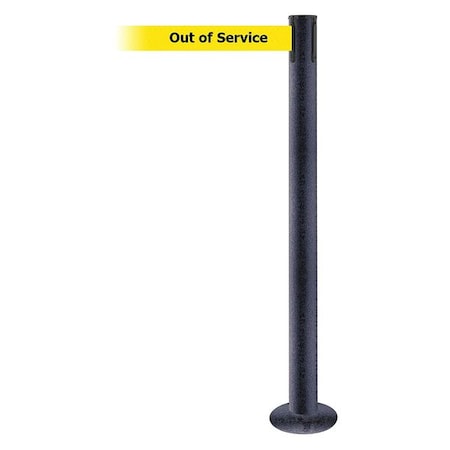 Fixed Barrier Post With Belt,7-1/2 Ft. L