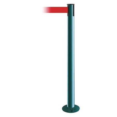 Fixed Barrier Post W/ Belt,13 Ft. L,Red