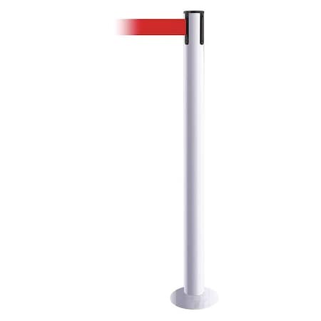 Fixed Barrier Post W/ Belt,13 Ft. L,Red