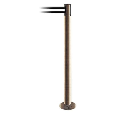 Fixed Barrier Post With Belt,Black/White