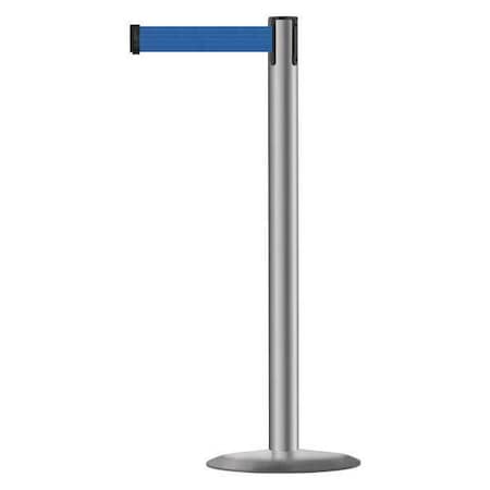 Barrier Post With Belt,Metal,13 Ft. L