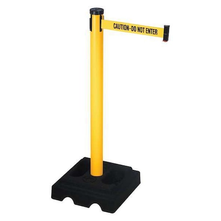 Barrier Post With Belt,40 In. H,10 Ft. L