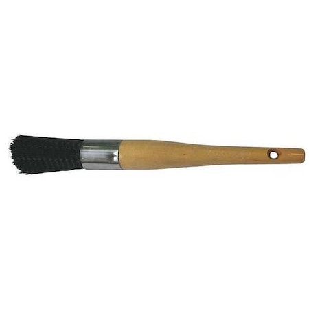 Parts Washer Brush, Straight, Nylon, Wood, 11 In Overall Length