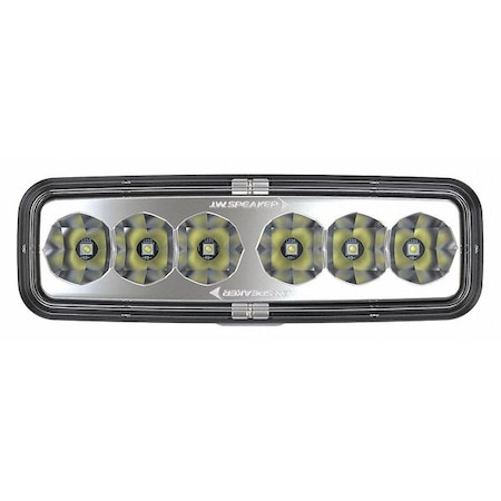 LED Driving Lamp,12/24V,Chrome,Rectanglr