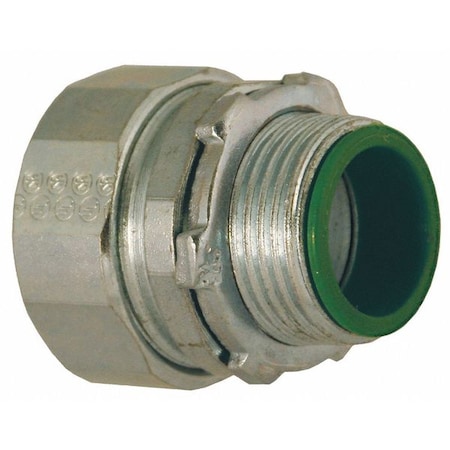 Compr Connector,Rgd/Imc,1-1/4,Ins Stl