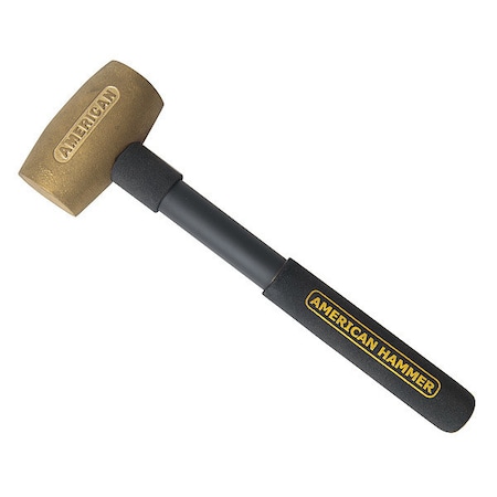 Hammer,Brass,Soft Grip,3.5 Lb.