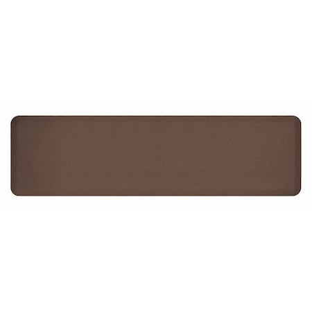 Anti Fatigue Mat, Brown, 72 L X 20 W, Brush Surface Pattern