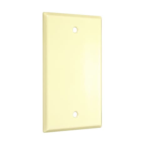 Blank Standard Wall Plates, Number Of Gangs: 1 Metal, Smooth Finish, Ivory