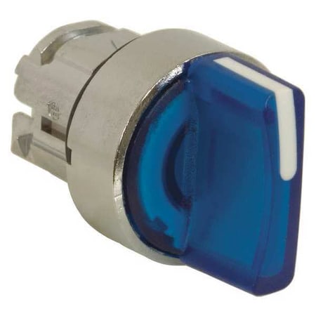 Illum Selector Switch,3 Pos,22mm,Blue