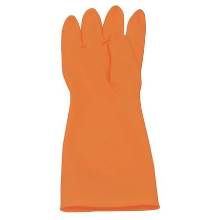 15 Chemical Resistant Gloves, Natural Rubber Latex, 10, 1 PR