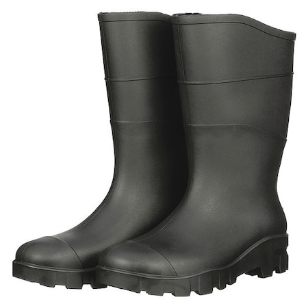 Size 12 Men's Steel Rubber Boot, Black