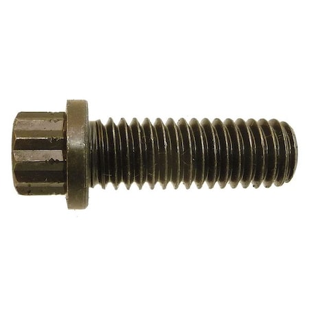 Grade 9, 1/2-13 Flange Bolt, Plain Alloy Steel, 1-1/2 In L, 10 PK