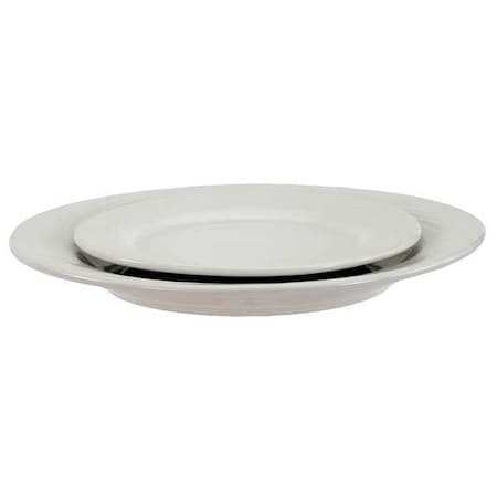Plate, 11-1/4, Ceramic Bright White PK12