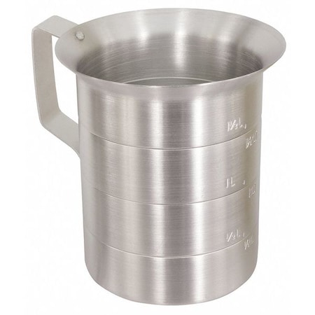 Measuring Cup,Aluminum,1 Qt. Liquid