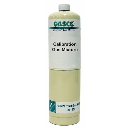 Calibration Gas, Carbon Dioxide, Nitrogen, 17 L, CGA 600 Connection, +/-5% Accuracy
