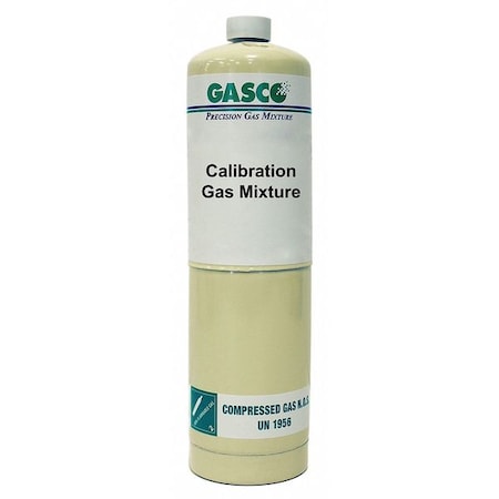 Calibration Gas, Carbon Monoxide, Methane, Nitrogen, Oxygen, 17 L, CGA 600 Connection