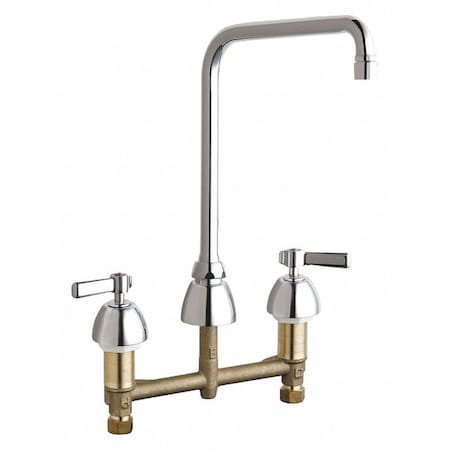 Manual, 8 Mount, Commercial Concealed Kitchen Sink Faucet