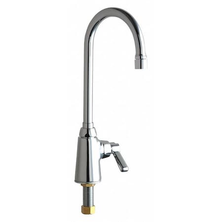 Manual Single Hole Mount, 1 Hole Single Supply Sink Faucet, Chrome Plated