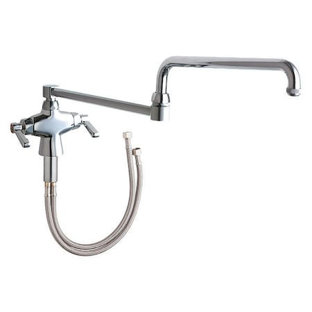Manual Single Hole Mount, 1 Hole Hot And Cold Water Mixing Sink Faucet, Chrome Plated