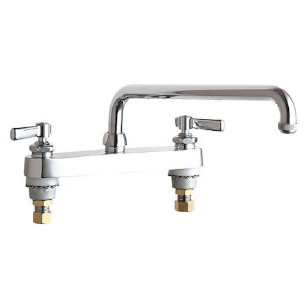 Manual 8 Mount, Service Sink Faucet, Chrome Plated