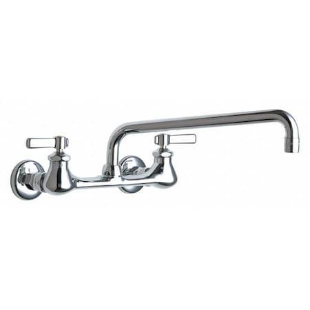 Manual 8 Mount, Sink Faucet, Chrome Plated