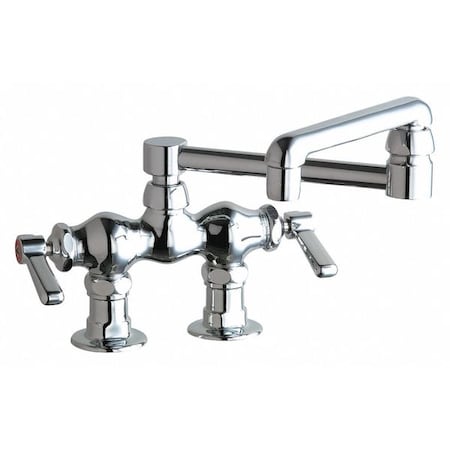 Manual 3-3/8 Mount, Sink Faucet, Chrome Plated