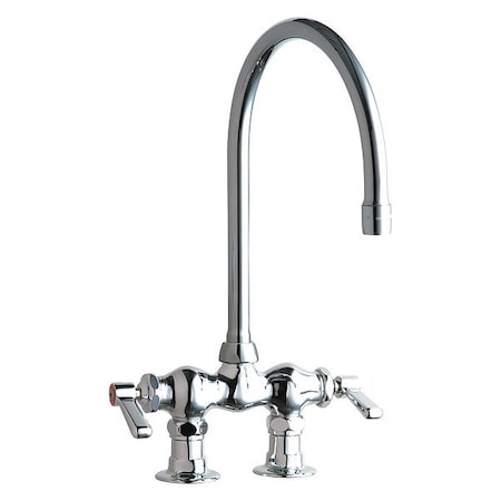 Manual 3-3/8 Mount, Sink Faucet, Chrome Plated
