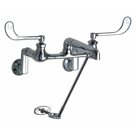 Manual 3 - 13 Mount, Hot And Cold Water Sink Faucet, Chrome Plated