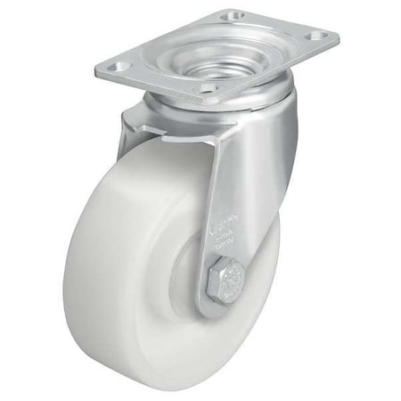 Swivel Plate Caster,Nylon,5 In.,400 Lb.,Znc