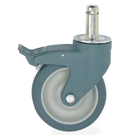 Swivel Stem Caster W/Brake,5 In.,300 Lb.