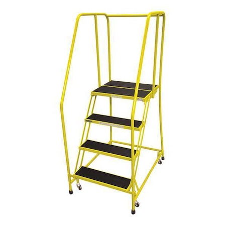 70 In H Steel Rolling Ladder, 4 Steps