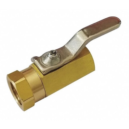 1/8 FNPT Brass Mini Ball Valve Inline