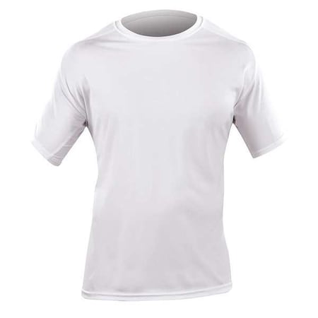 Loose Fit Crew Shirt,White,100 Per PET,M