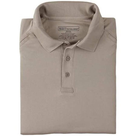 Performance Polo,L,Silver Tan