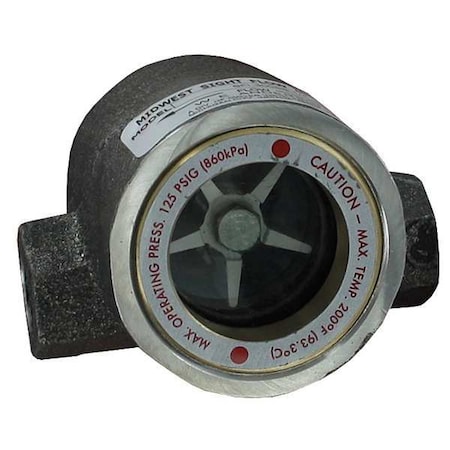 Double Sight Flow Indicator,316 SS,1In