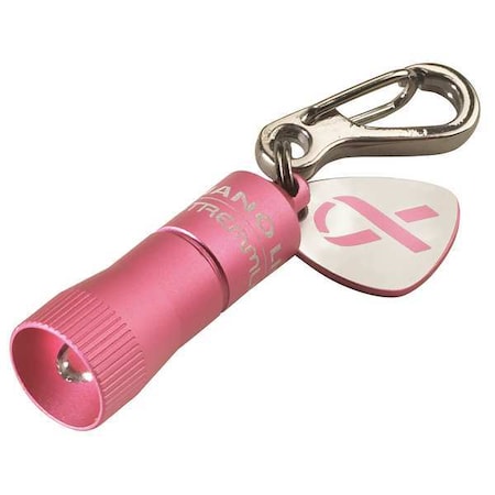 Industrial Keychain Flashlight,LED,Pink