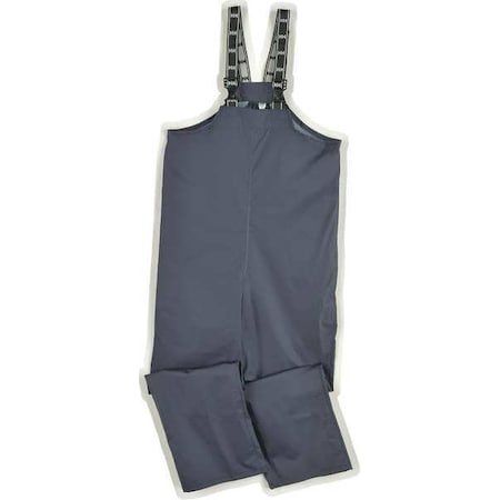 Rain Bibs,PVC/Polyester,Navy,4XL