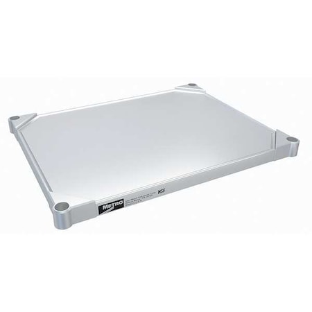 Autoclavable Solid Shelf 30W X 18D SS, 800 Lb. Capacity, 4PK