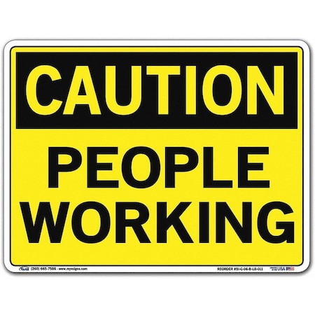 Sign,Caution,12.5x9.5,Label/Decal,.011, SI-C-06-B-LB-011