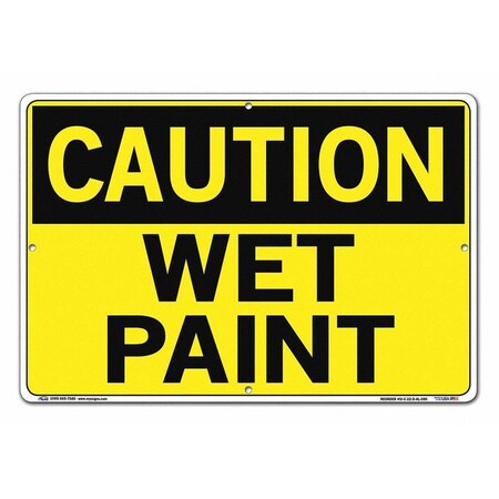 Sign,Caution,18.5x12.5,Aluminum,.080, SI-C-22-D-AL-080