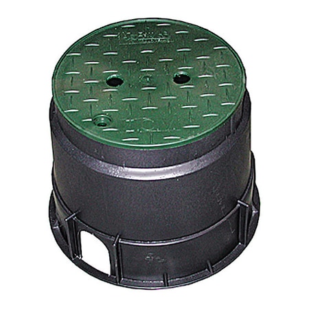 Round Valve Box,10 Body And Green Lid