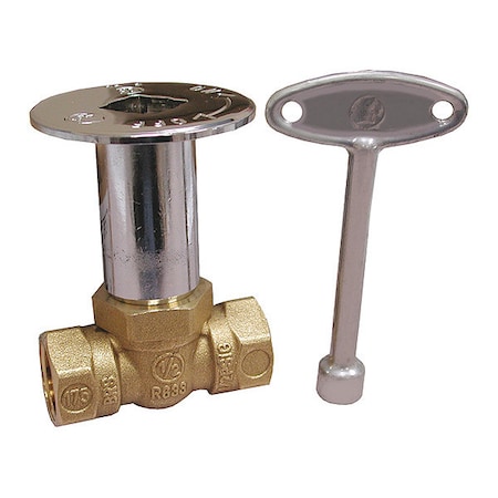 Turn Log Lighter Valve,CP Straight,1/4