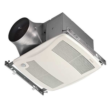 Ceiling Bathroom Fan, 80 Cfm Cfm, 4 In Or 6 In Duct Dia., 120V AC, Energy Star® Certified