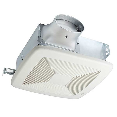 Ceiling Or Wall Bathroom Fan, 80 Cfm Cfm, 4 In Or 3 In Duct Dia., Energy Star® Certified