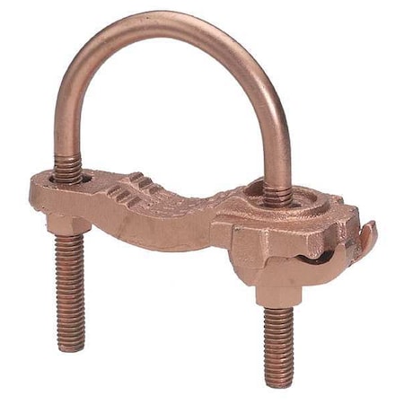 Pipe Ground Clamp,4AWG,3.5In