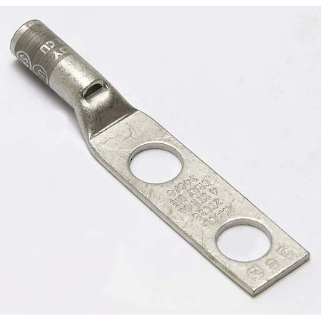 Two Hole Lug Compression Connector,4 AWG