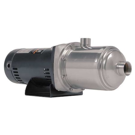 Multi-Stage Booster Pump, 1 1/2 Hp, 208 To 240/480V AC, 3 Phase, 1-1/2 In NPT Inlet Size, 2 Stage