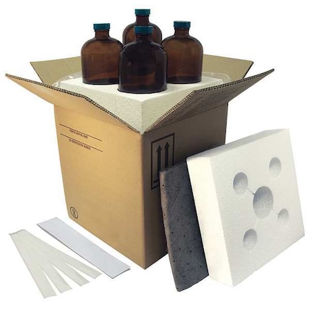 HAZMAT Shipping Kit,(4) 32oz Bottles,PK4